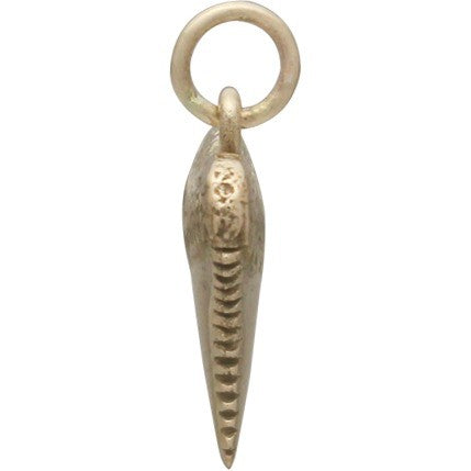 Bronze Shark Tooth Jewelry Charm