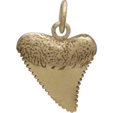 Bronze Shark Tooth Jewelry Charm