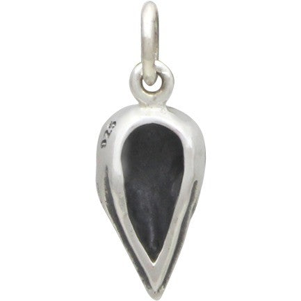 Sterling Silver Small Bird Skull Charm