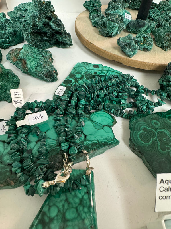 Malachite Chip Necklace