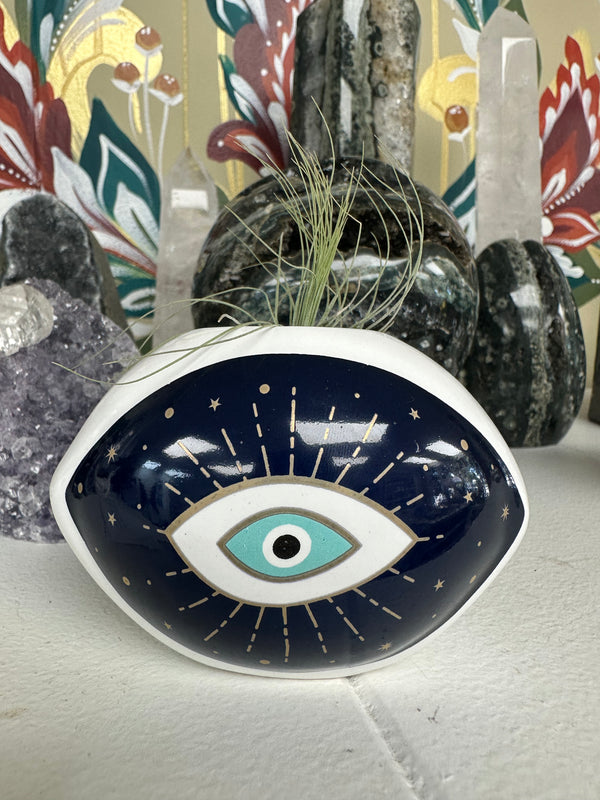 Evil Eye Ceramic Protection Pot