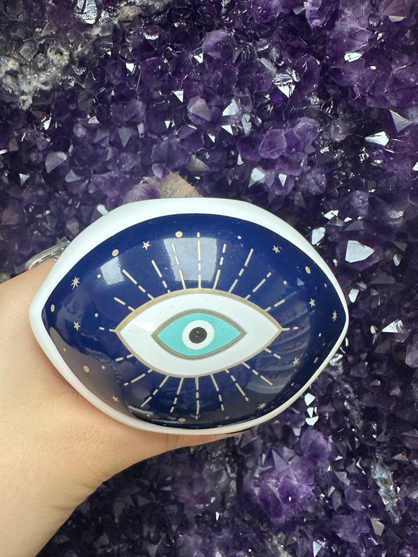 Evil Eye Ceramic Protection Pot
