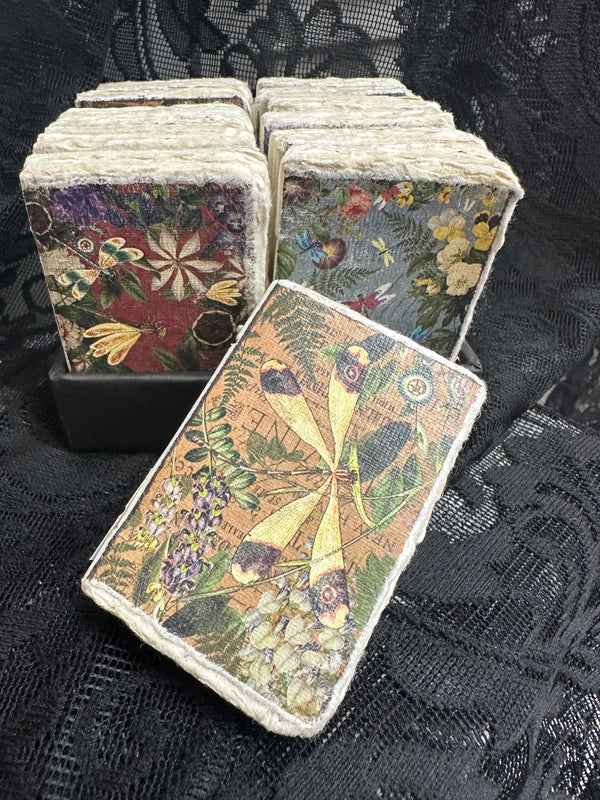 Dragonfly Mini Journal with Deckled Edge
