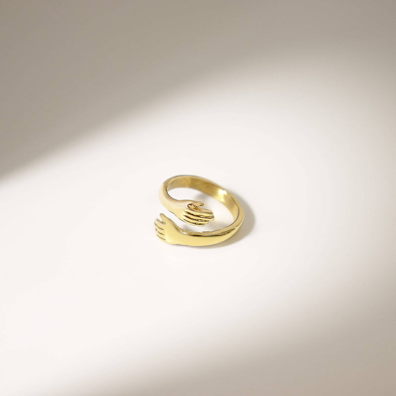18K Plated Gold Hug Ring
