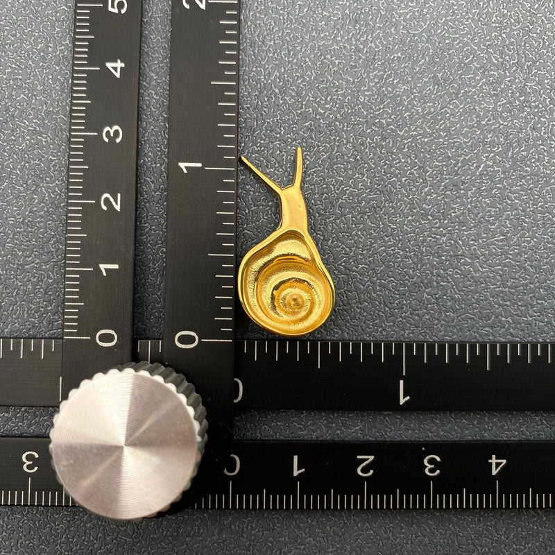 18K Gold Plated Snail Stud Earrings
