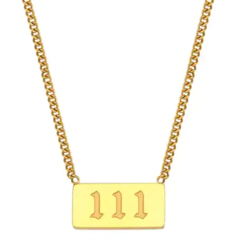 Angel Number Talisman Layering Necklace: 111