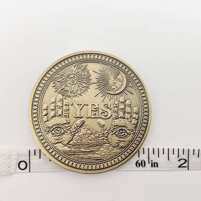Yes/No Mysterious Emblem Decision Keepsake Coin