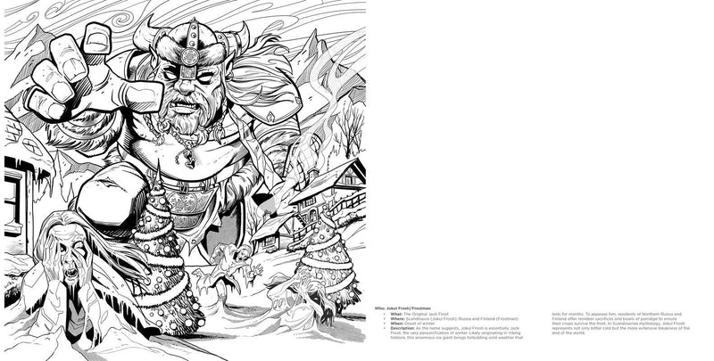 Creepy Krampus Coloring Book Illustrated by Andy Price