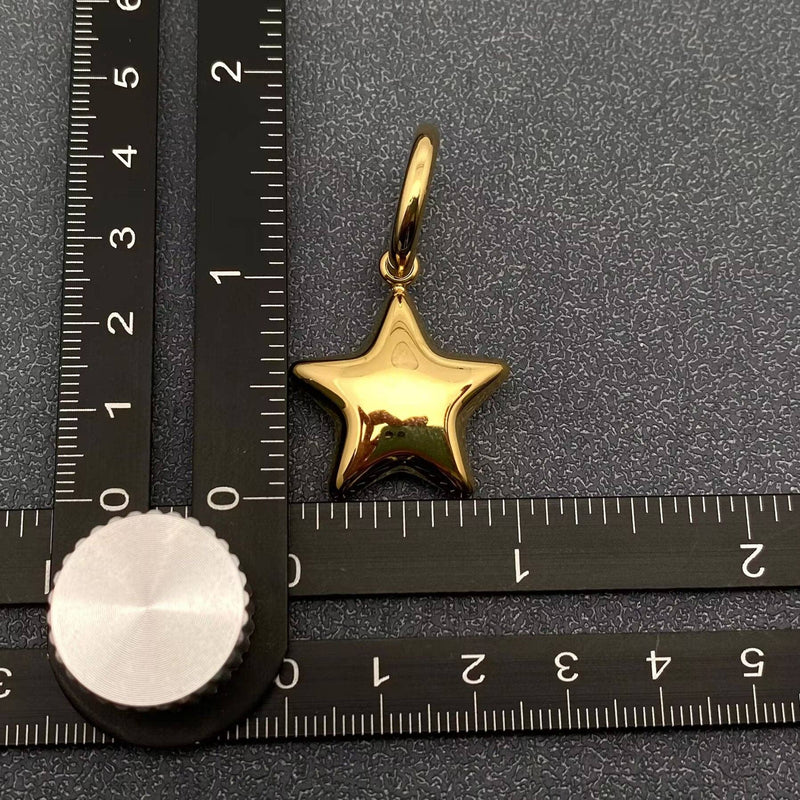 18K Gold Plated Chunky Star Huggie Earrings