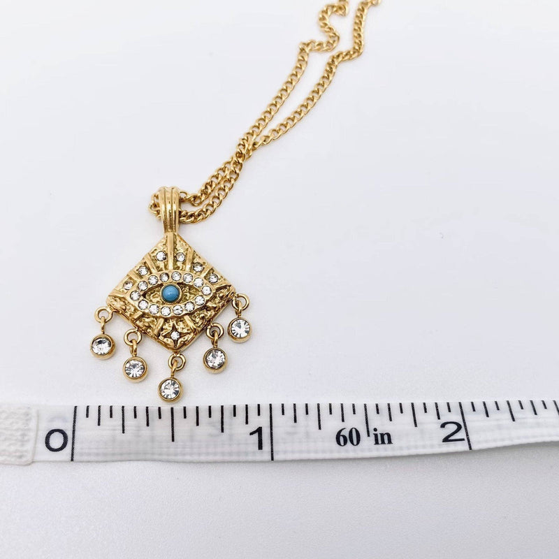 18K Gold-Plated Evil Eye Necklace