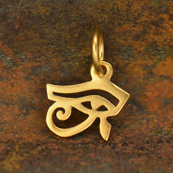 Eye of Horus Charm with 24K Gold Plate