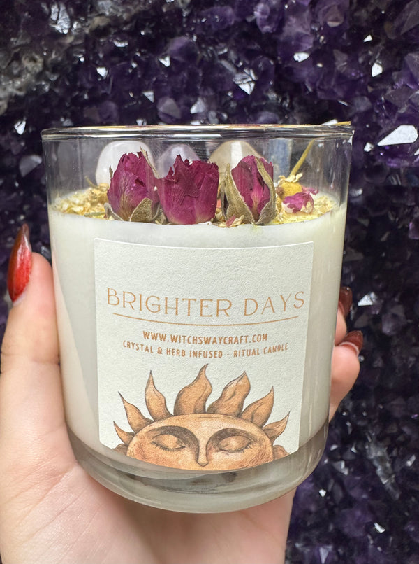 Brighter Days Spell Candle w/lid