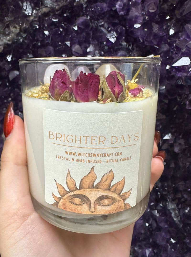 Brighter Days Spell Candle w/lid