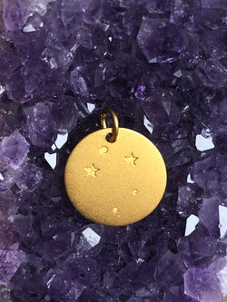 24K Gold Plated Libra Constellation Charm
