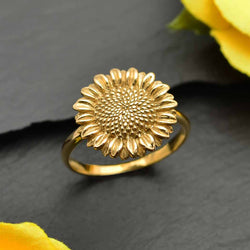 Bronze Sunflower Ring