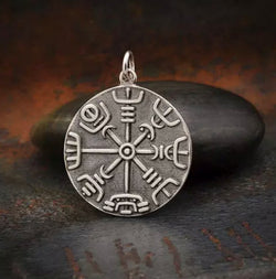 Sterling Silver Viking Compass Pendant