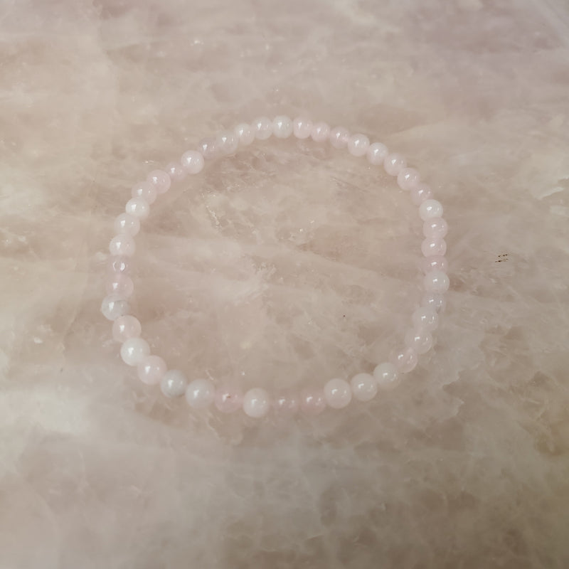 Rose Quartz Bracelet - 4mm