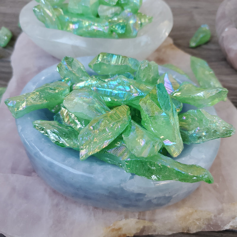 Green Aura Crystal Piece