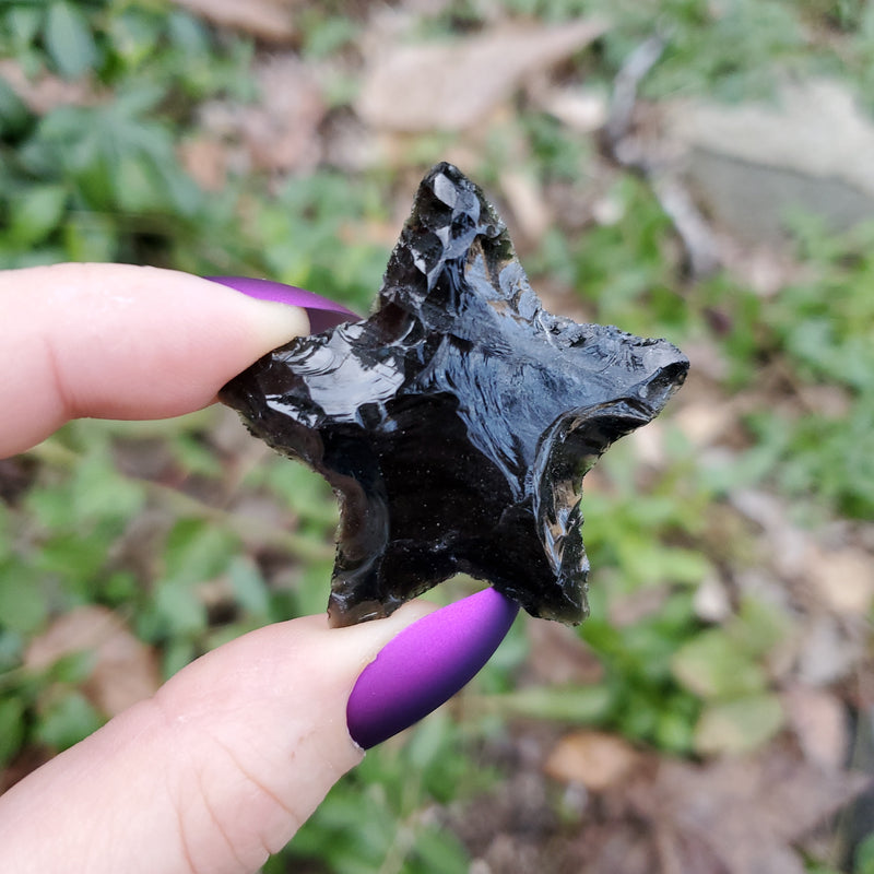 Hammered Obsidian Star