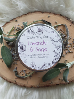 Lavender & Sage - Scented Soy Candle