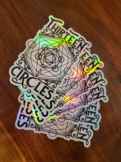 Thirteen Circles Holographic Sticker