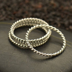 Twisted Wire Stacking Ring