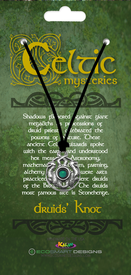 Druids Knot Pewter Charm Necklace
