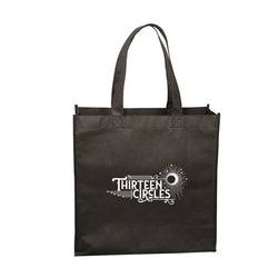Thirteen Circles - Black - Reusable Grocery Bag