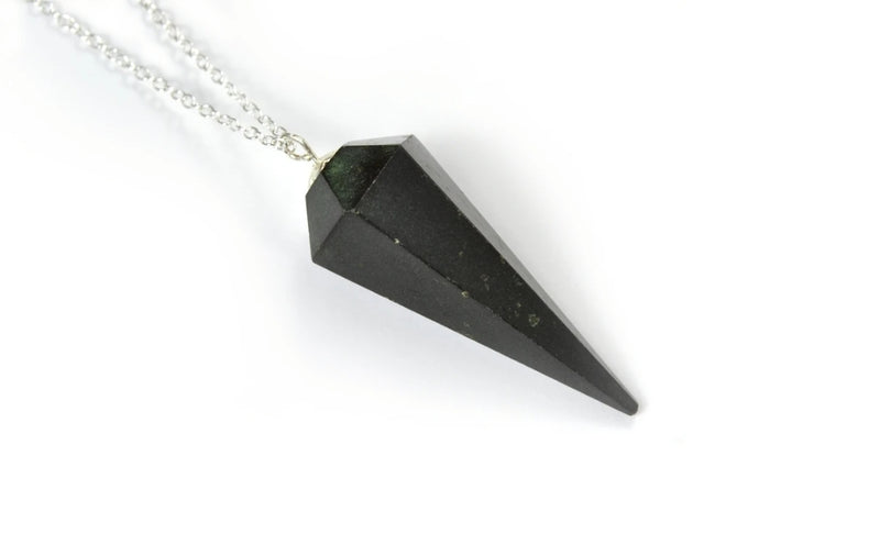 Black Tourmaline Pendulum Necklace