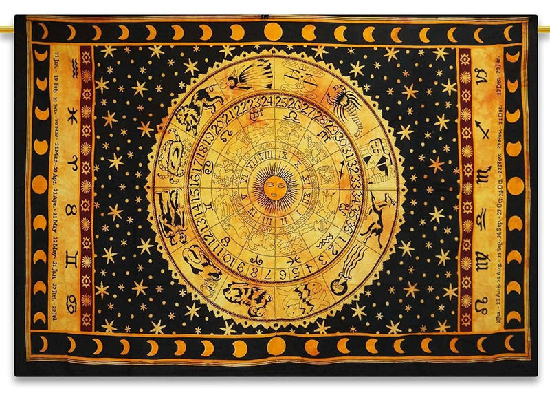 Zodiac Astrology Tapestry Altar Cloth
