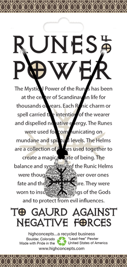 Runes of Power Negative Forces Pewter Charm