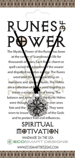 Spiritual Motivation Pewter Rune Charm