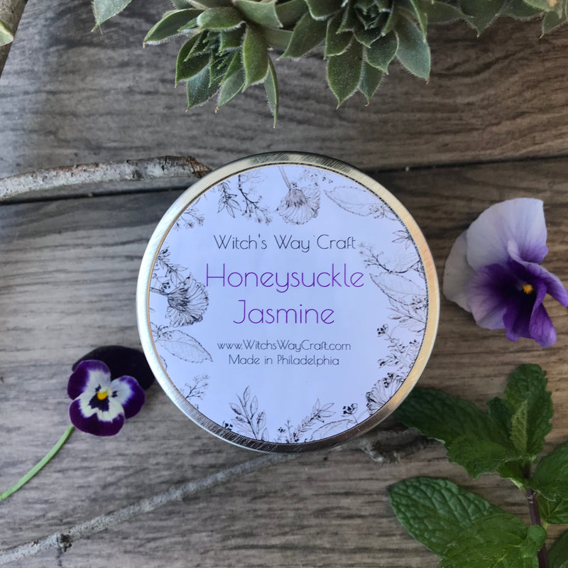 Honeysuckle Jasmine -  Scented Soy Candle