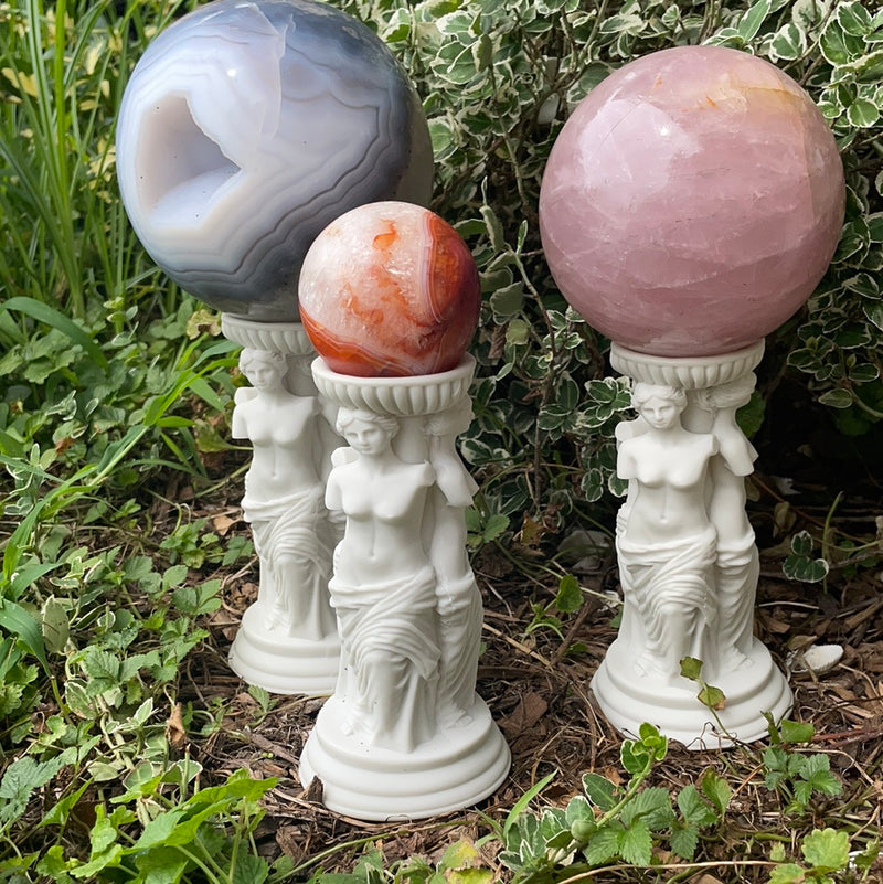 Triple Goddess Sphere Stand