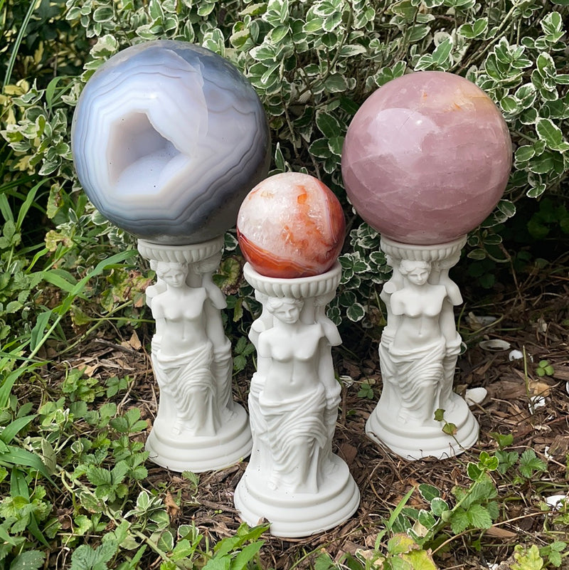 Triple Goddess Sphere Stand