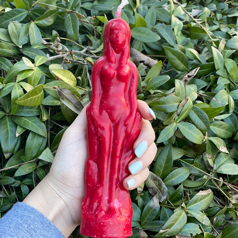 Red Goddess Candle