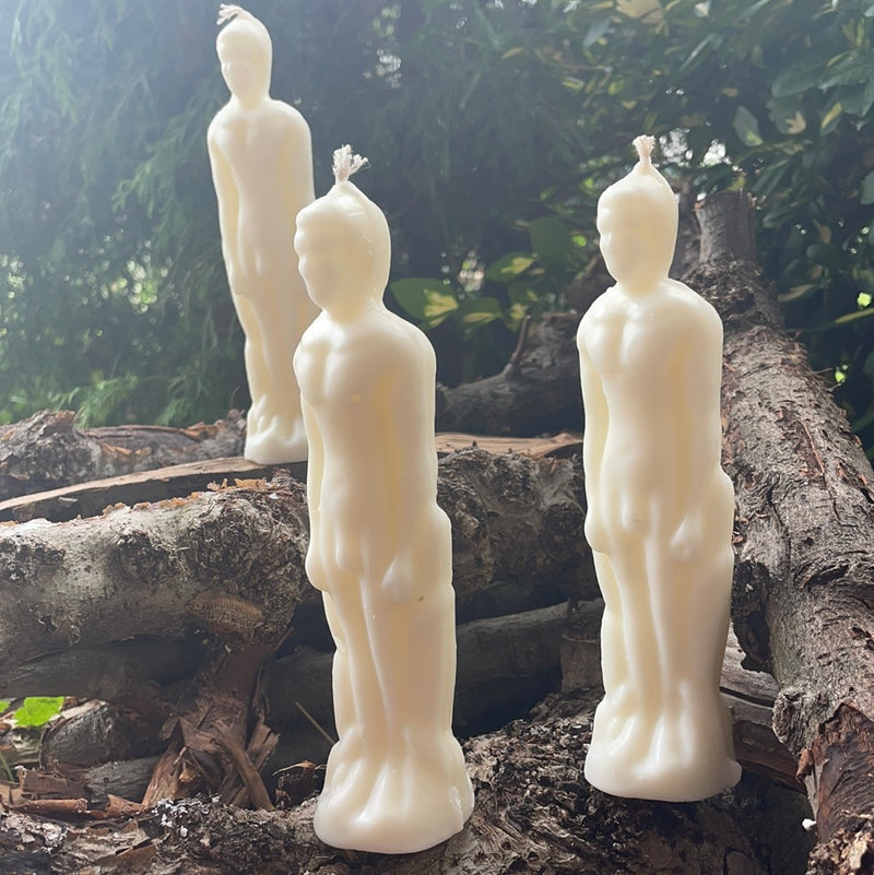 White God Figure Spell Candle