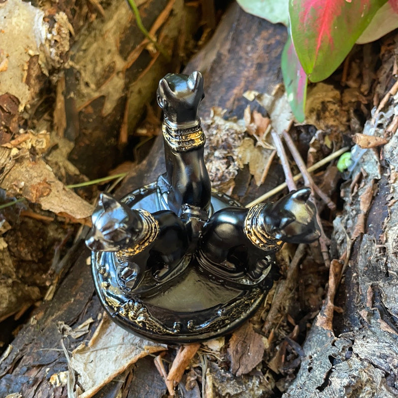 Egyptian Cat Sphere Stand