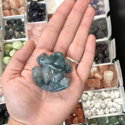 Moss Agate Frog - K