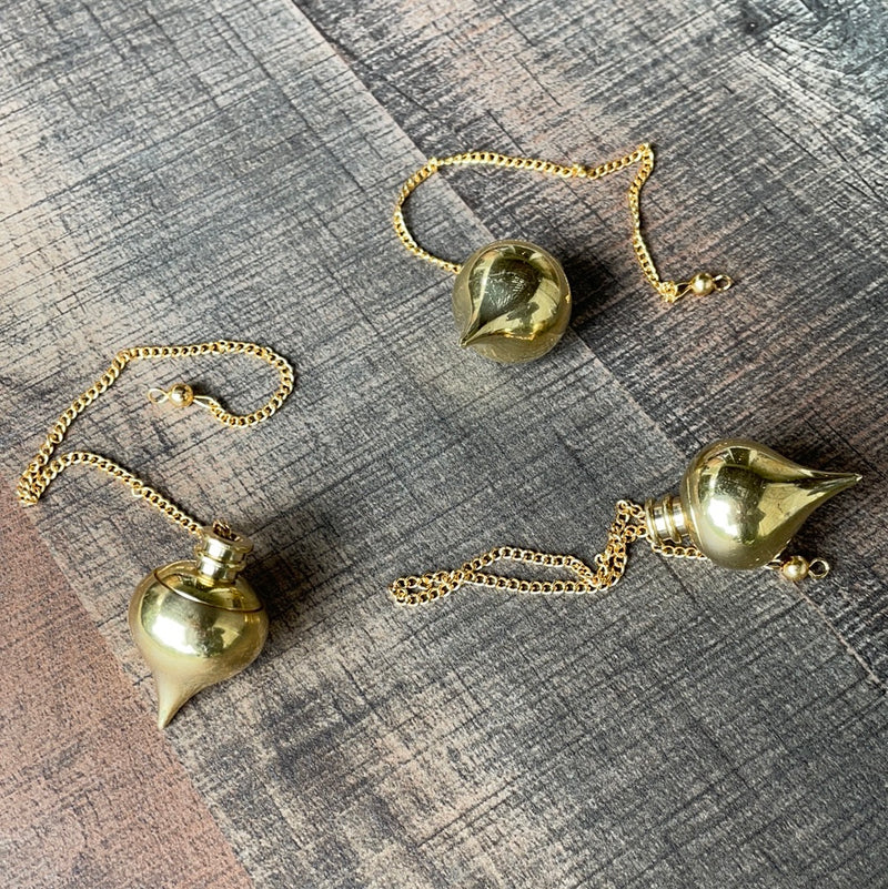 Gold Pendulum with Compartment