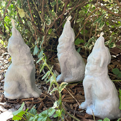 Gray Howling Wolf Figure Spell Candle