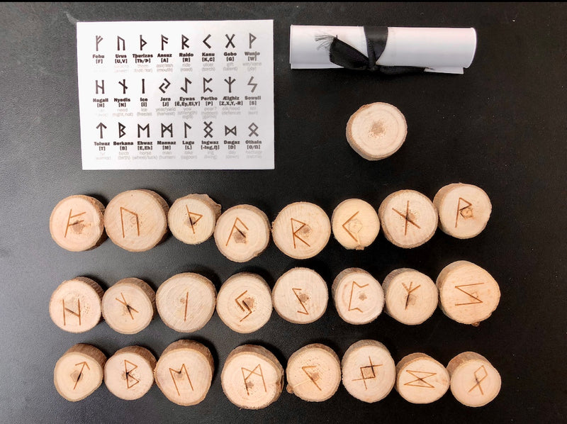 Wooden Rune Set