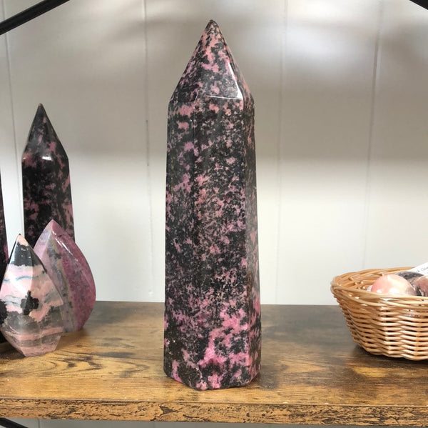 Rhodonite Crystal Obelisk - XX