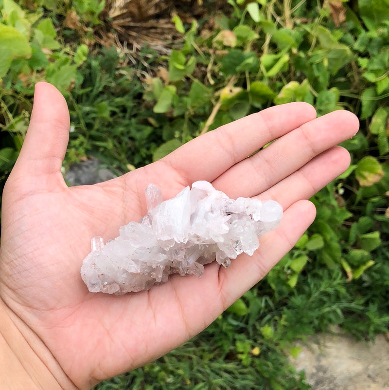 Colombian Pink Lemurian Quartz Cluster