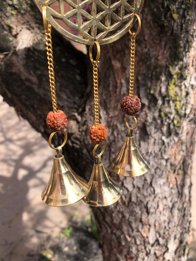 Flower of Life Brass Bell Wind Chime